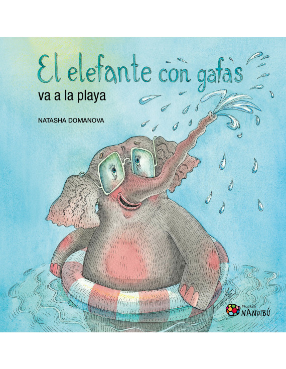 El elefante con gafas va a la playa